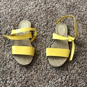 Yellow sandals